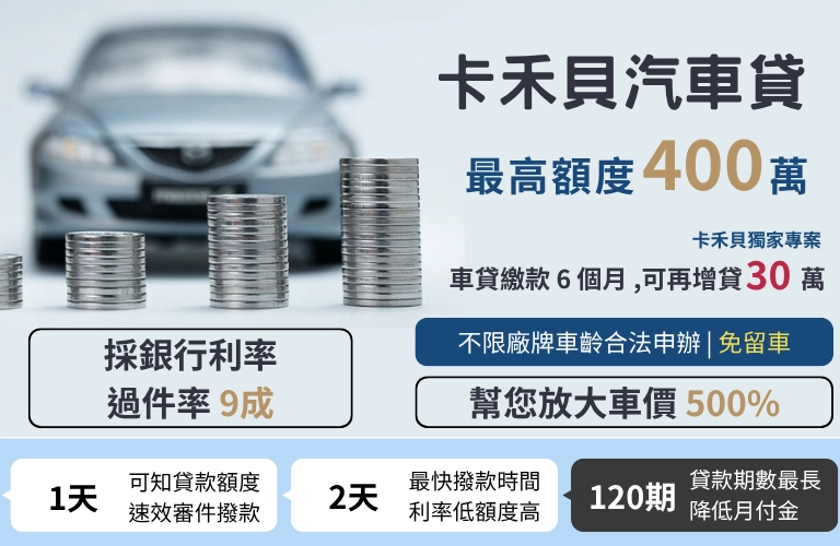 台南汽車借款、台南汽車貸款