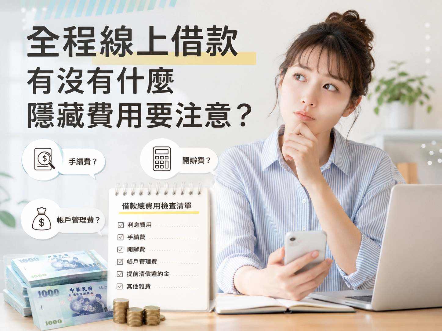 全程線上借款有沒有什麼隱藏費用要注意？