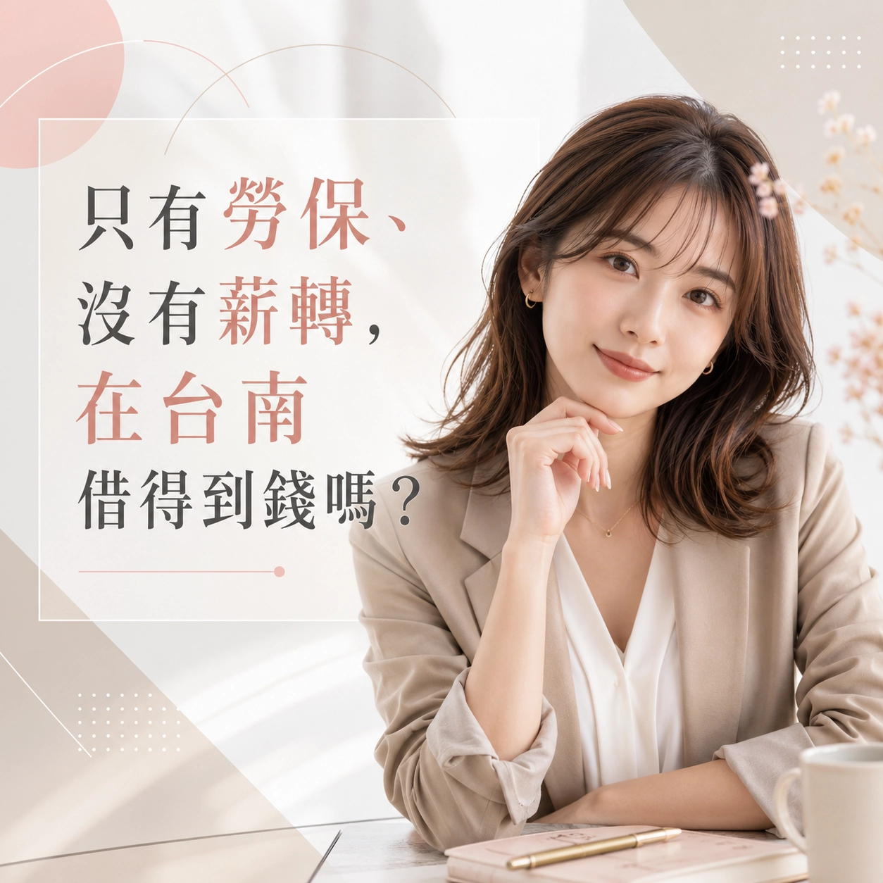 只有勞保、沒有薪轉，在台南借得到錢嗎？