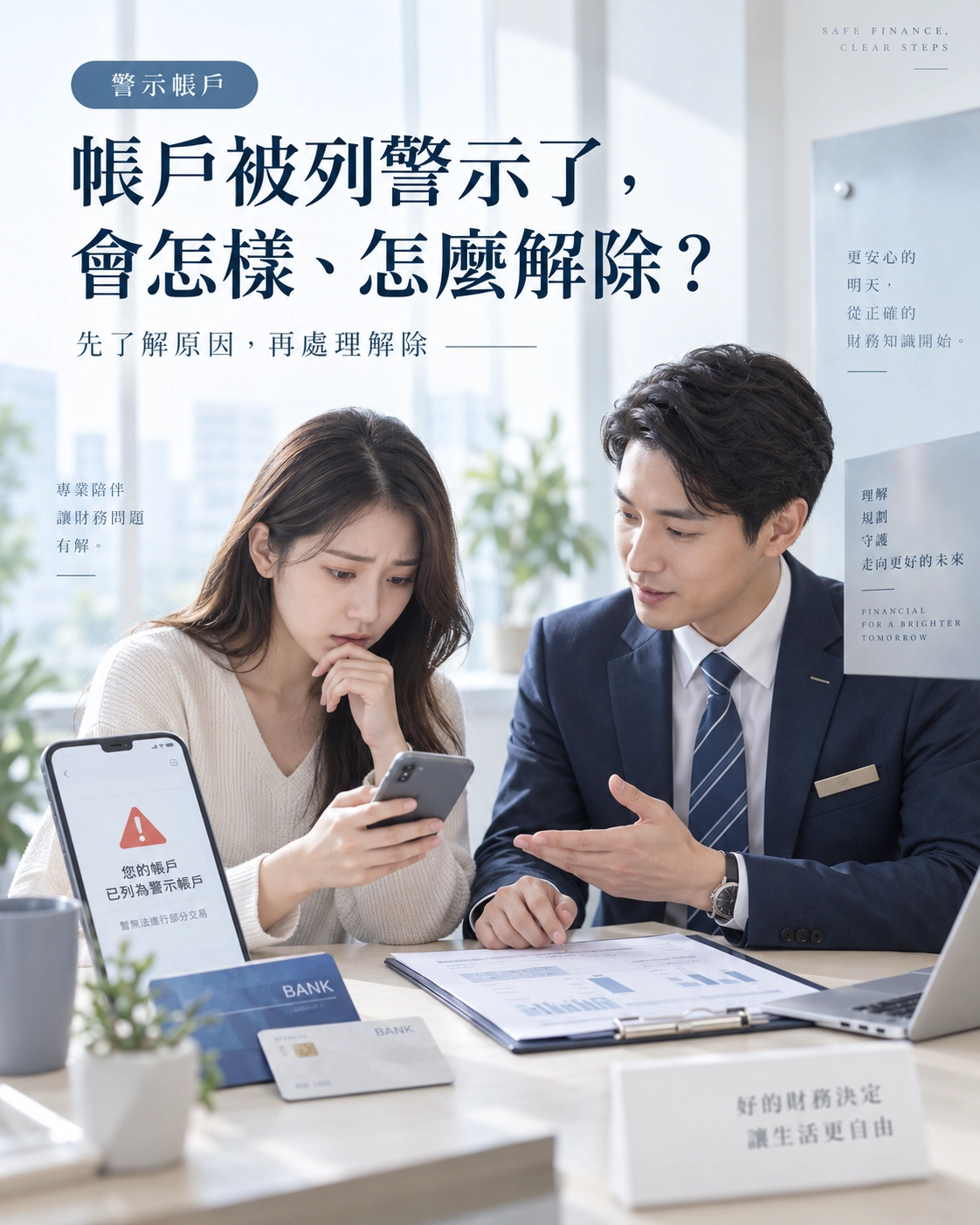 帳戶被列警示了,會怎樣、怎麼解除?