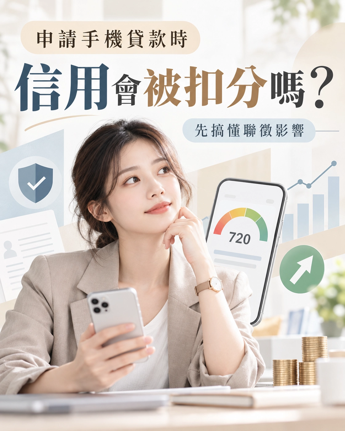 申請手機貸款的時候，信用會被扣分嗎？