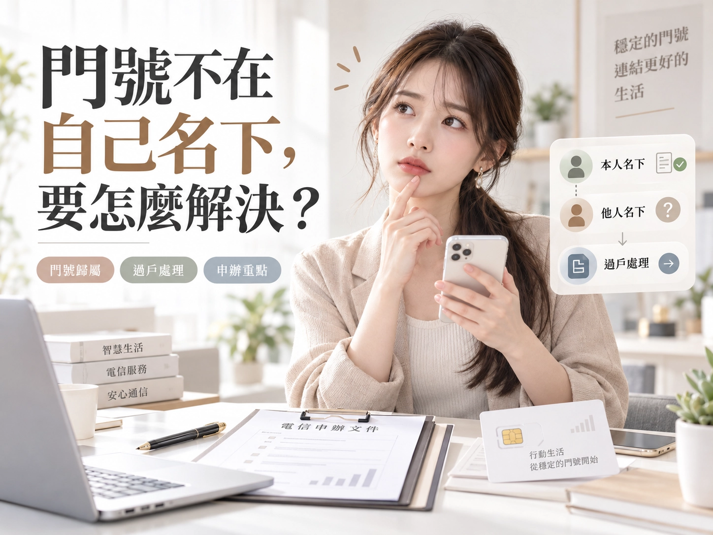 門號不在自己名下，要怎麼解決？