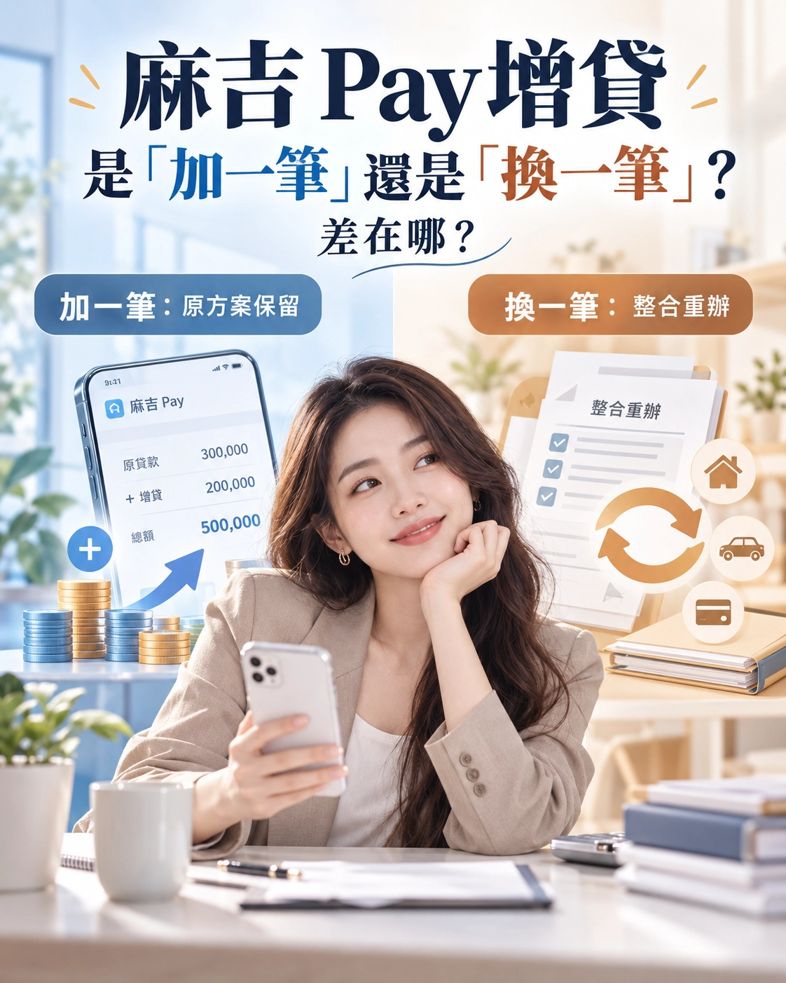 麻吉 Pay 增貸是「加一筆」還是「換一筆」？差在哪？