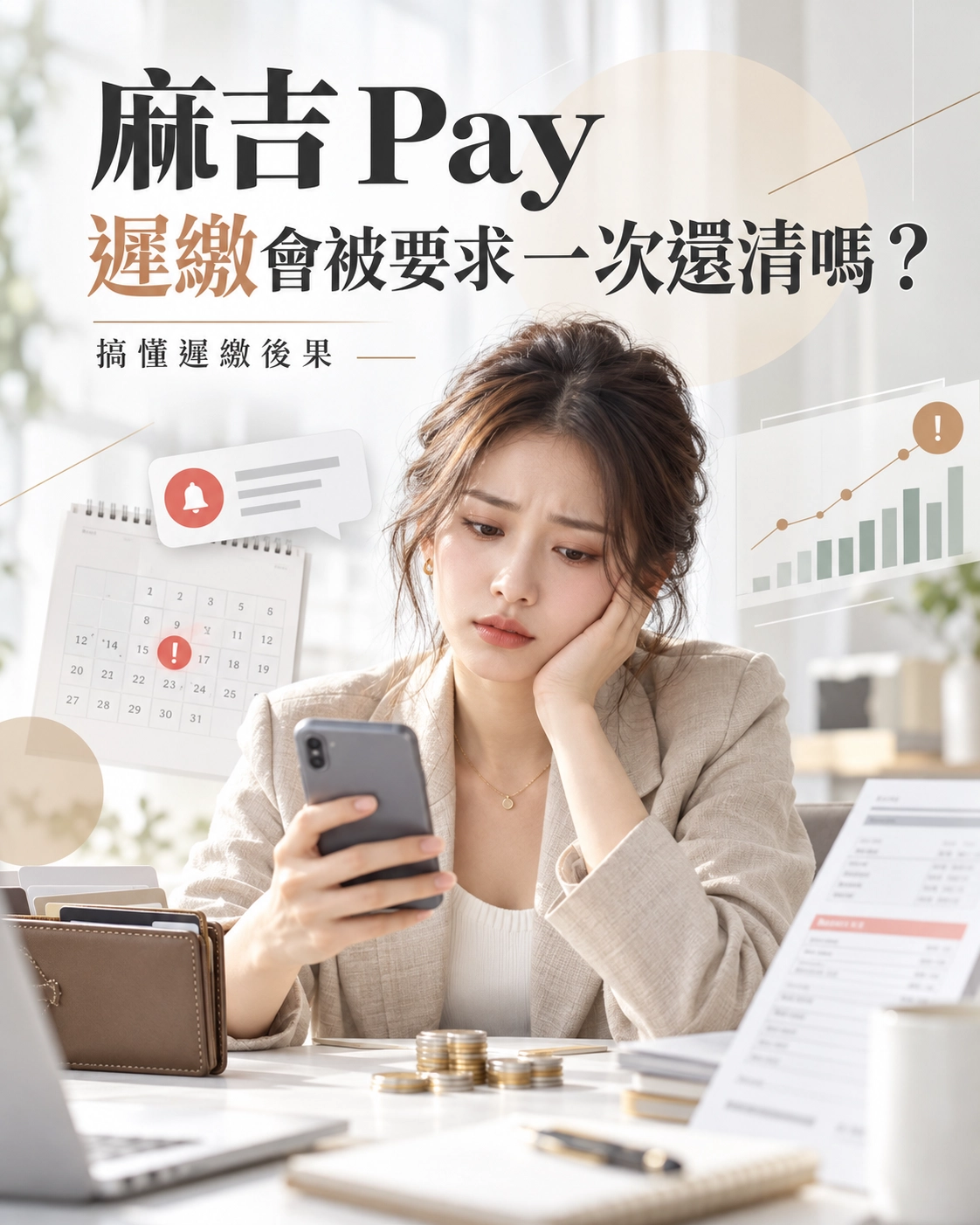 麻吉 Pay 遲繳會被要求一次還清嗎?